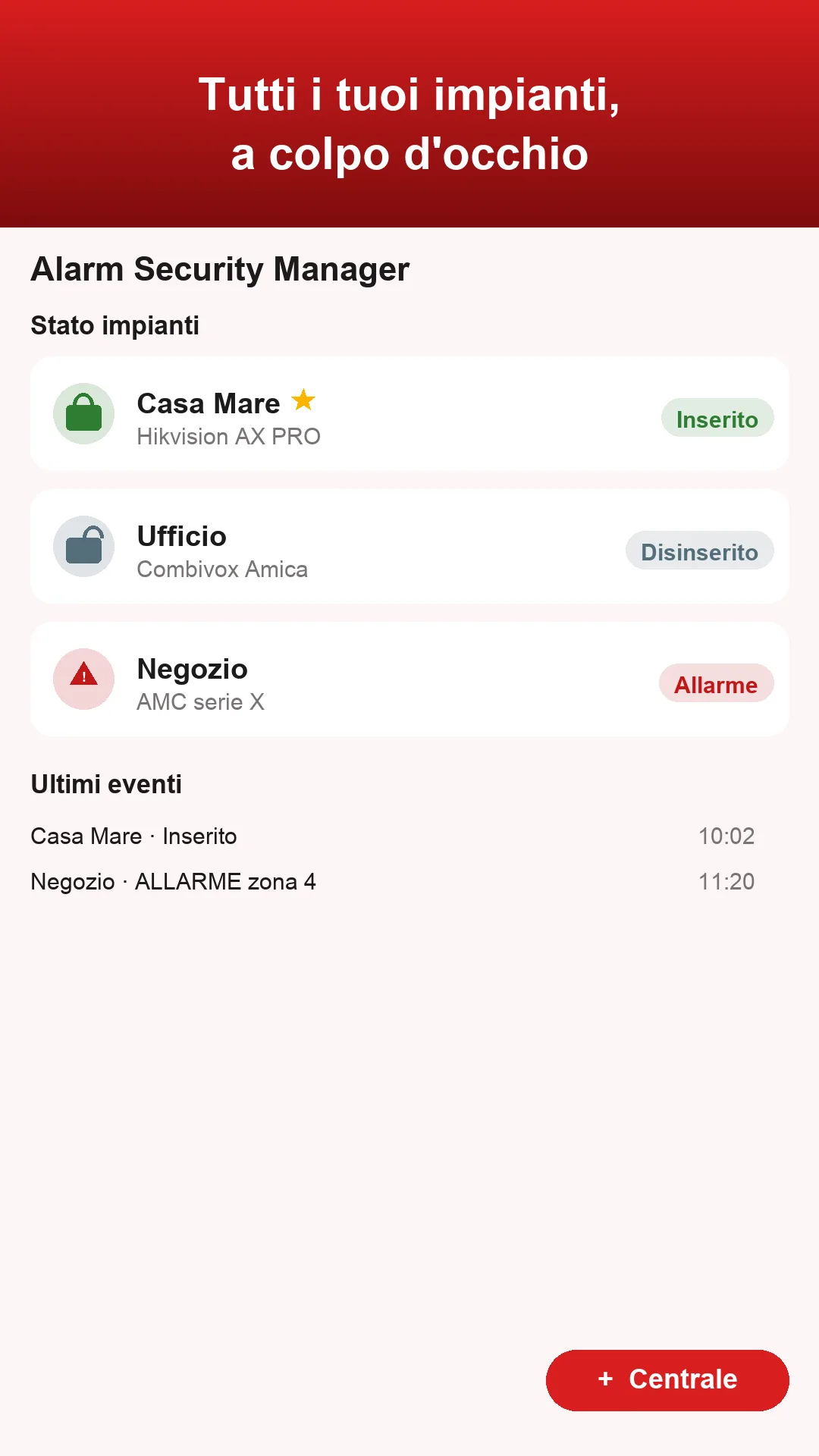 Alarm Security Manager — screenshot 1